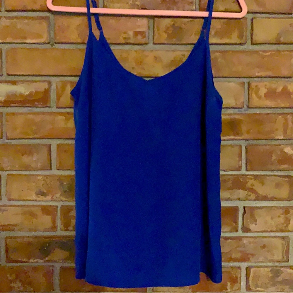 Royal blue tank blouse
